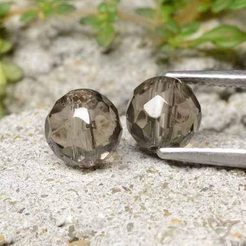 2,90 ct natürliche brauner Rauchquarz-Edelsteine, Sphäre / Kugel, Transparent