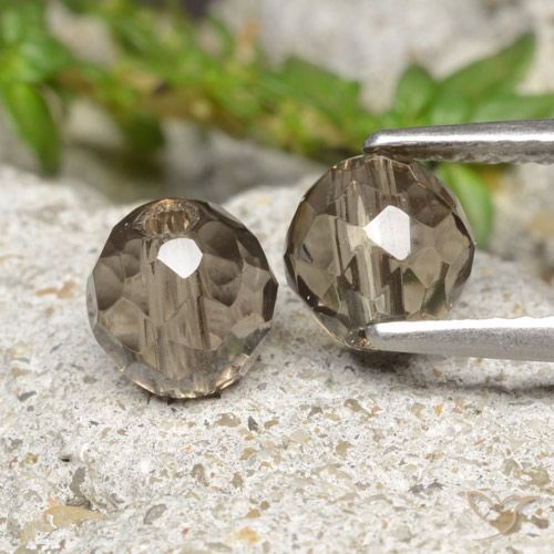 2,80 ct natürliche brauner Rauchquarz-Edelsteine, Sphäre / Kugel, Transparent
