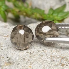 2,80 ct natürliche brauner Rauchquarz-Edelsteine, Sphäre / Kugel, Transparent