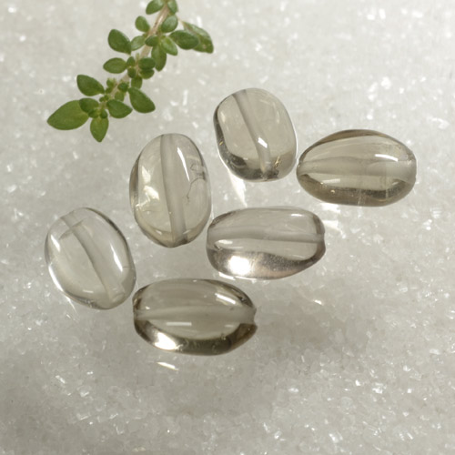 8.86 ct natürliche Sehr helles Holzbraun Rauchquarz-Edelsteine, Oval, Transparent