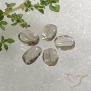 5.23 ct natürliche Sehr helles Braun Rauchquarz-Edelsteine, Oval, Transparent