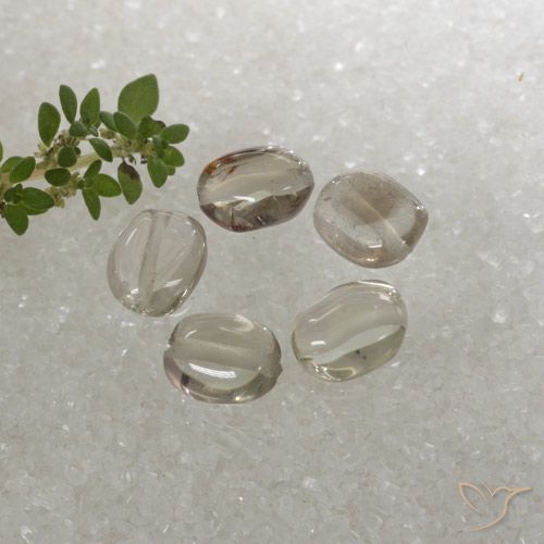 4.70ctw Natürlicher Sehr helles Braun Rauchquarz, Oval, Transparent