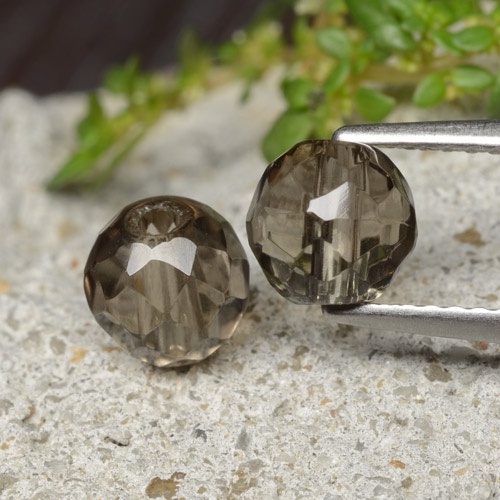 2,77 ct natürliche brauner Rauchquarz-Edelsteine, Sphäre / Kugel, Transparent