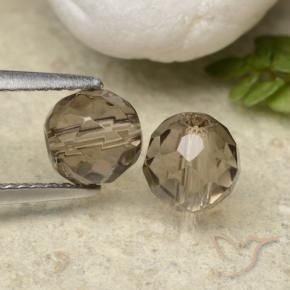 2,88 ct natürliche brauner Rauchquarz-Edelsteine, Sphäre / Kugel, Transparent