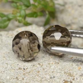 2.78 ct natürliche Helles Umbrabraun Rauchquarz-Edelsteine, Kugel / Ball, Transparent