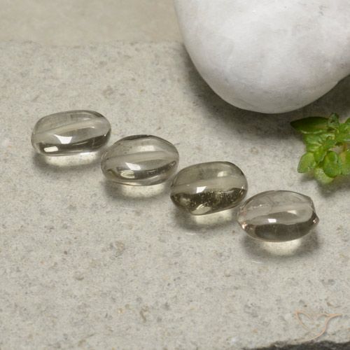 4.45ctw Natürlicher Sehr helles Braun Rauchquarz, Oval, Transparent