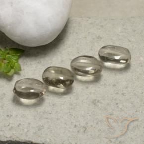 4.45 ct natürliche Sehr helles Braun Rauchquarz-Edelsteine, Oval, Transparent