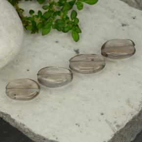 4,06 ct natürliche brauner Rauchquarz-Edelsteine, Oval Schliff, Transparent
