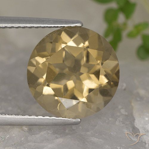 5.35ct Natürlicher Mittel-Hellbraun Rauchquarz, Runden, VVS-VS