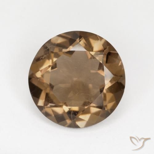5.03ct Natürlicher Heller Mokka Rauchquarz, Runden, VVS-VS