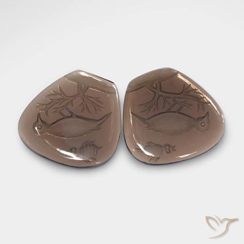 24.82 ct natürliche Mittel braun Rauchquarz-Edelsteine, Fantasie, Transparent