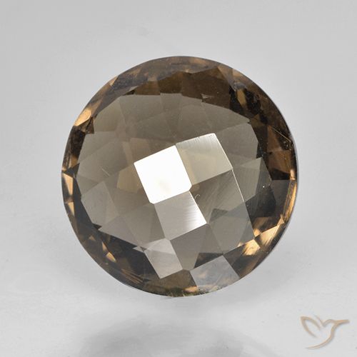 8.38ct Natürlicher Mittel-Dunkelbraun Rauchquarz, Runden, VVS-VS