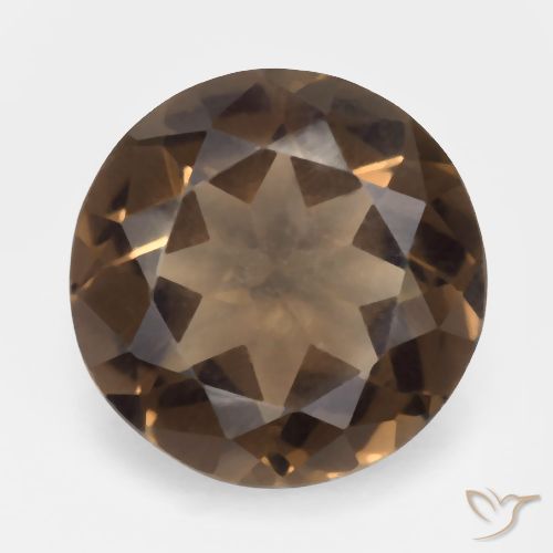 4.20ct Natürlicher Umbrabraun Rauchquarz, Runden, VVS