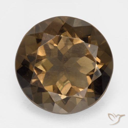5.33ct Natürlicher Warmes Braun Rauchquarz, Runden, VVS