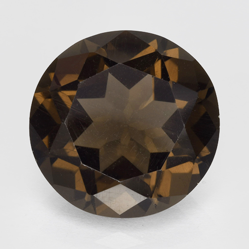 9,17 ctw natürlicher Hickory Braun Rauchquarz, Rund Schliff, VVS