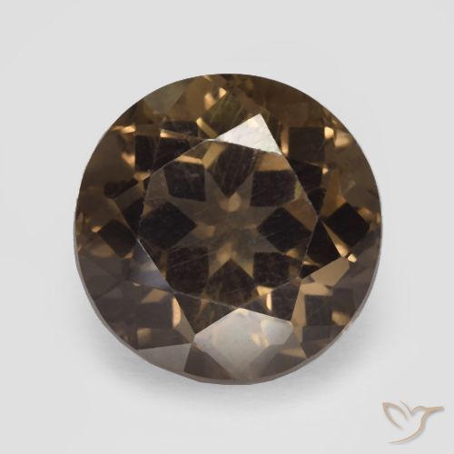 6.60ct Natürlicher Warmes Braun Rauchquarz, Runden, VVS-VS