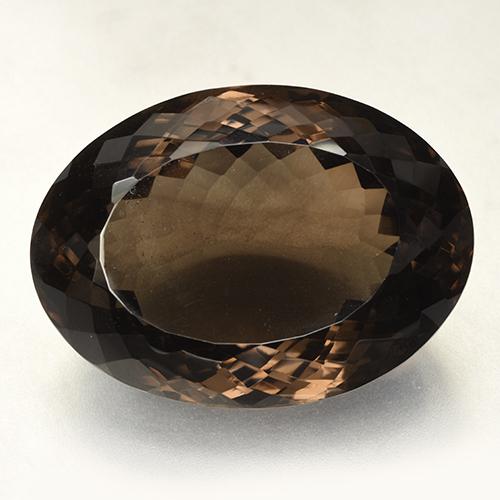 165,26 ctw natürlicher brauner Rauchquarz, Oval Schliff, VVS