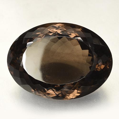 165,26 ctw natürlicher brauner Rauchquarz, Oval Schliff, VVS