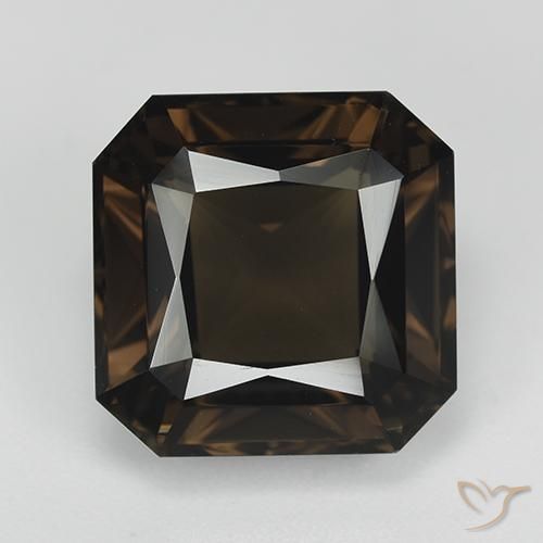 11.91ct Natürlicher Braun Rauchquarz, Smaragdschliff, VVS