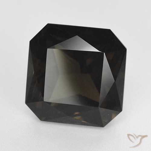 15.03ct Natürlicher Mittel braun Rauchquarz, Smaragdschliff, VVS
