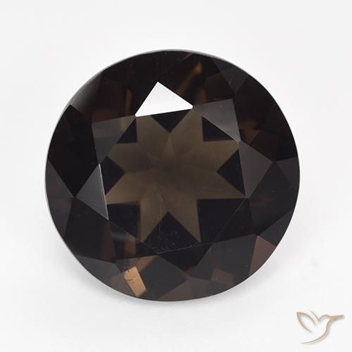 13.52ct Natürlicher Mittel braun Rauchquarz, Runden, VVS-VS