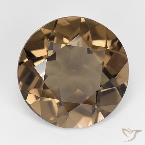 13.68ct Natürlicher Lebkuchen braun Rauchquarz, Runden, VVS-VS