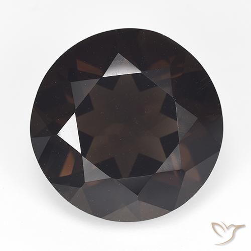 13.90ct Natürlicher Schokoladenbraun Rauchquarz, Runden, VVS-VS