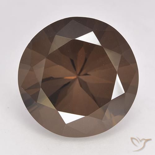 10.64ct Natürlicher Mittel braun Rauchquarz, Runden, VVS-VS