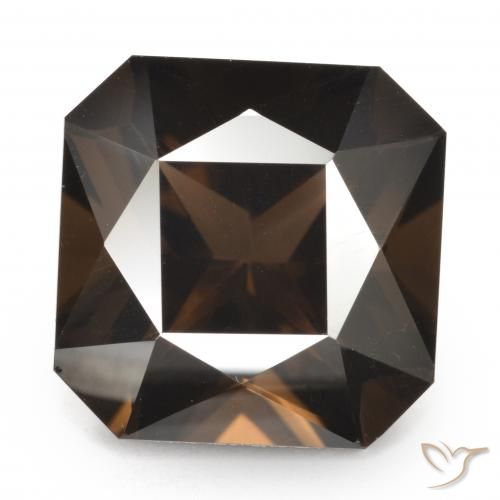 7.33ct Natürlicher Umbrabraun Rauchquarz, Smaragdschliff, VVS-VS