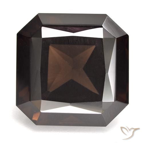 12.50ct Natürlicher rötlich-braun Rauchquarz, Smaragdschliff, VVS-VS