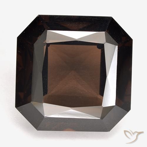 12.52ct Natürlicher rötlich-braun Rauchquarz, Smaragdschliff, VVS-VS