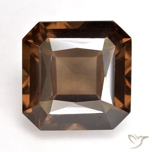 9.51ct Natürlicher Hickory Braun Rauchquarz, Smaragdschliff, VS