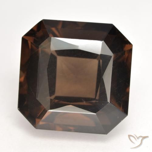 10.14ct Natürlicher Braun Rauchquarz, Smaragdschliff, VS