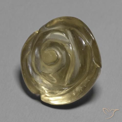 9.49ct Natürlicher gold-braun Rauchquarz, Blumen-Schliff, Transparent