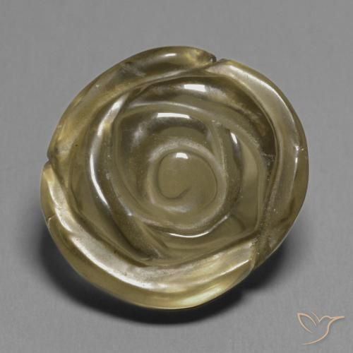 11.51ct Natürlicher Mittel braun Rauchquarz, Blumen-Schliff, Transparent