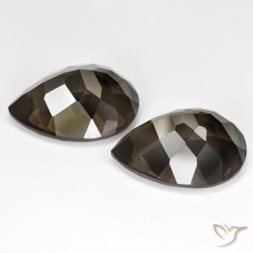 12.85 ct natürliche Braun Rauchquarz-Edelsteine, Birnenform, VS