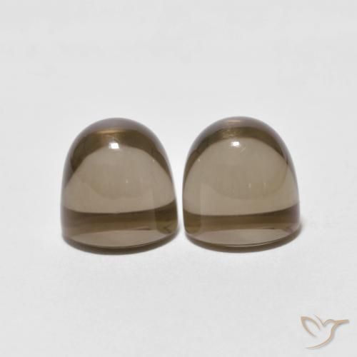 7.95 ct natürliche dunkelbraun Rauchquarz-Edelsteine, Runden, Transparent
