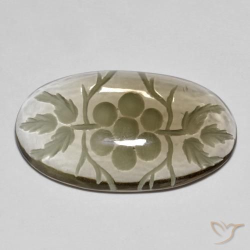 9,17 ctw natürlicher Sehr helles Braun Rauchquarz, Oval, Transparent