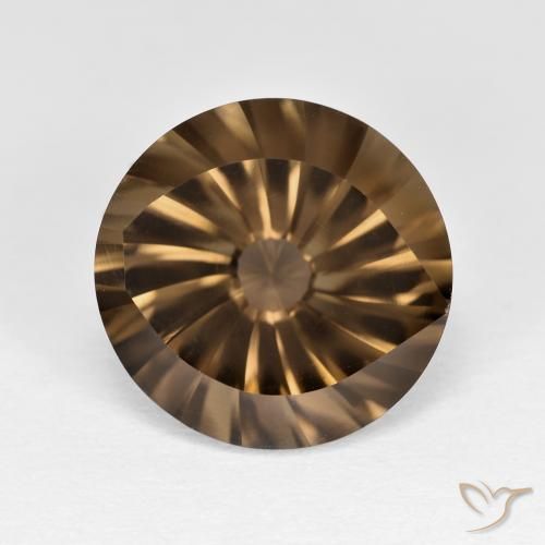 5.05ct Natürlicher Warmes Braun Rauchquarz, Runden, VS