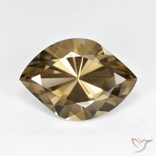 7.22ct Natürlicher hellbraun Rauchquarz, Marquise, VS