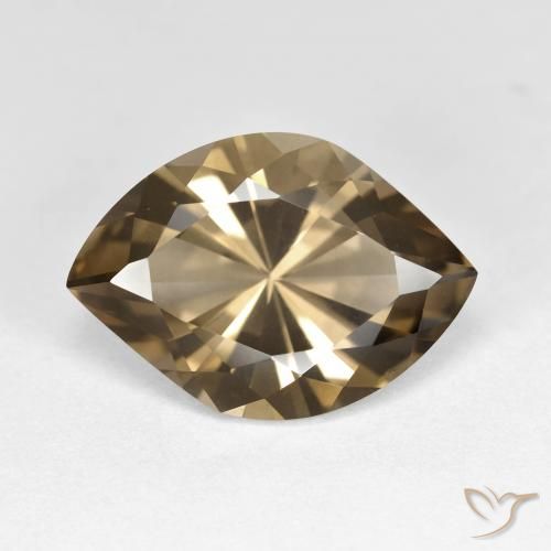 7.22ct Natürlicher Warmes Braun Rauchquarz, Marquise, VS