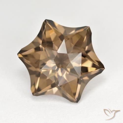 9.22ct Natürlicher Warmes Braun Rauchquarz, Fantasie, VVS