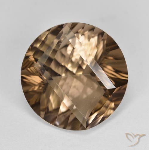 9.93ct Natürlicher Heller Mokka Rauchquarz, Runden, VVS-VS
