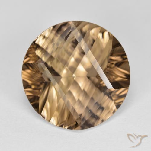 9.97ct Natürlicher Heller Mokka Rauchquarz, Runden, VVS