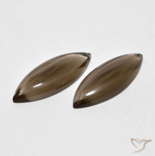11.08 ct natürliche Hickory Braun Rauchquarz-Edelsteine, Marquise, Transparent