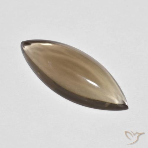 5.64ct Natürlicher Mittel-Hellbraun Rauchquarz, Marquise, Transparent