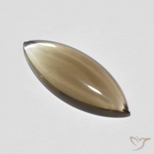 5.64ct Natürlicher Heller Mokka Rauchquarz, Marquise, Transparent