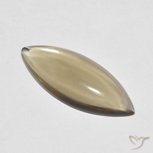 5.65ct Natürlicher Helles Erdbraun Rauchquarz, Marquise, Transparent
