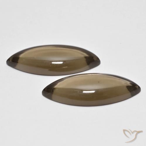 12.41 ct natürliche hellbraun Rauchquarz-Edelsteine, Marquise, Transparent
