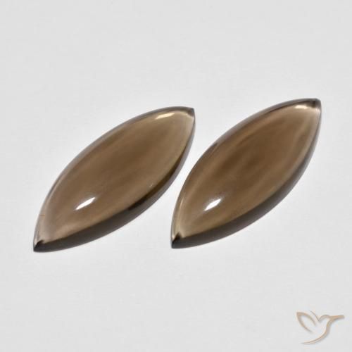 11.81 ct natürliche Hickory Braun Rauchquarz-Edelsteine, Marquise, Transparent
